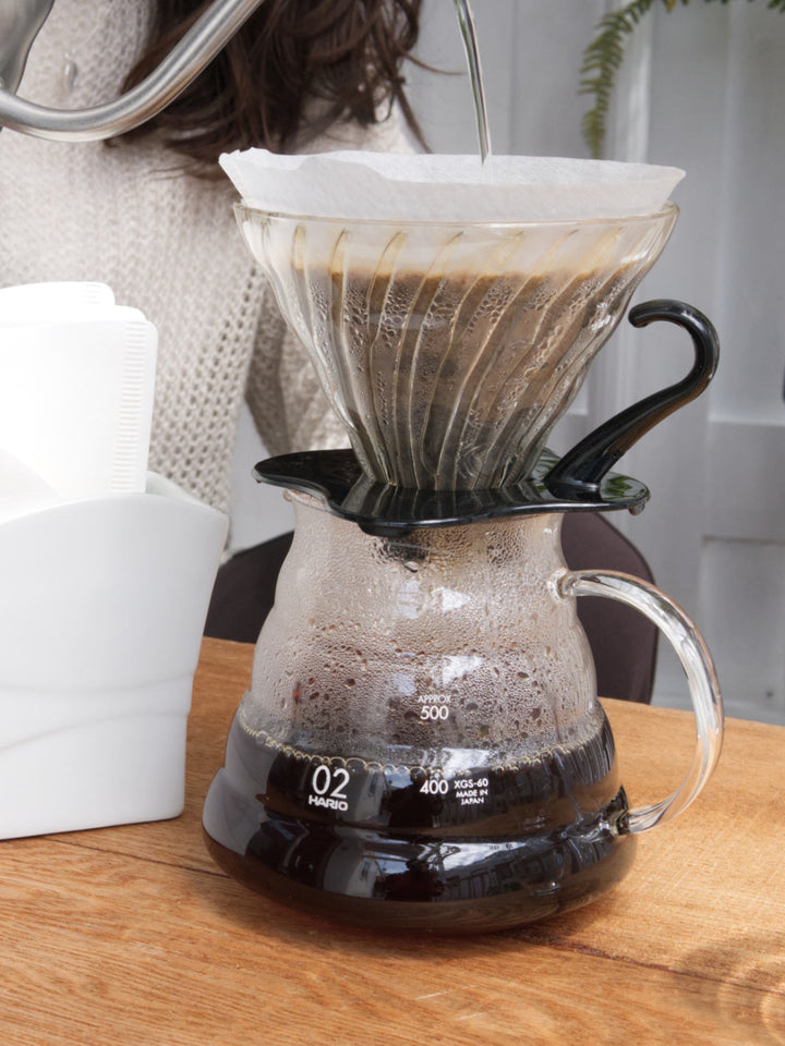 Hario - V60-02 glass coffee brewer