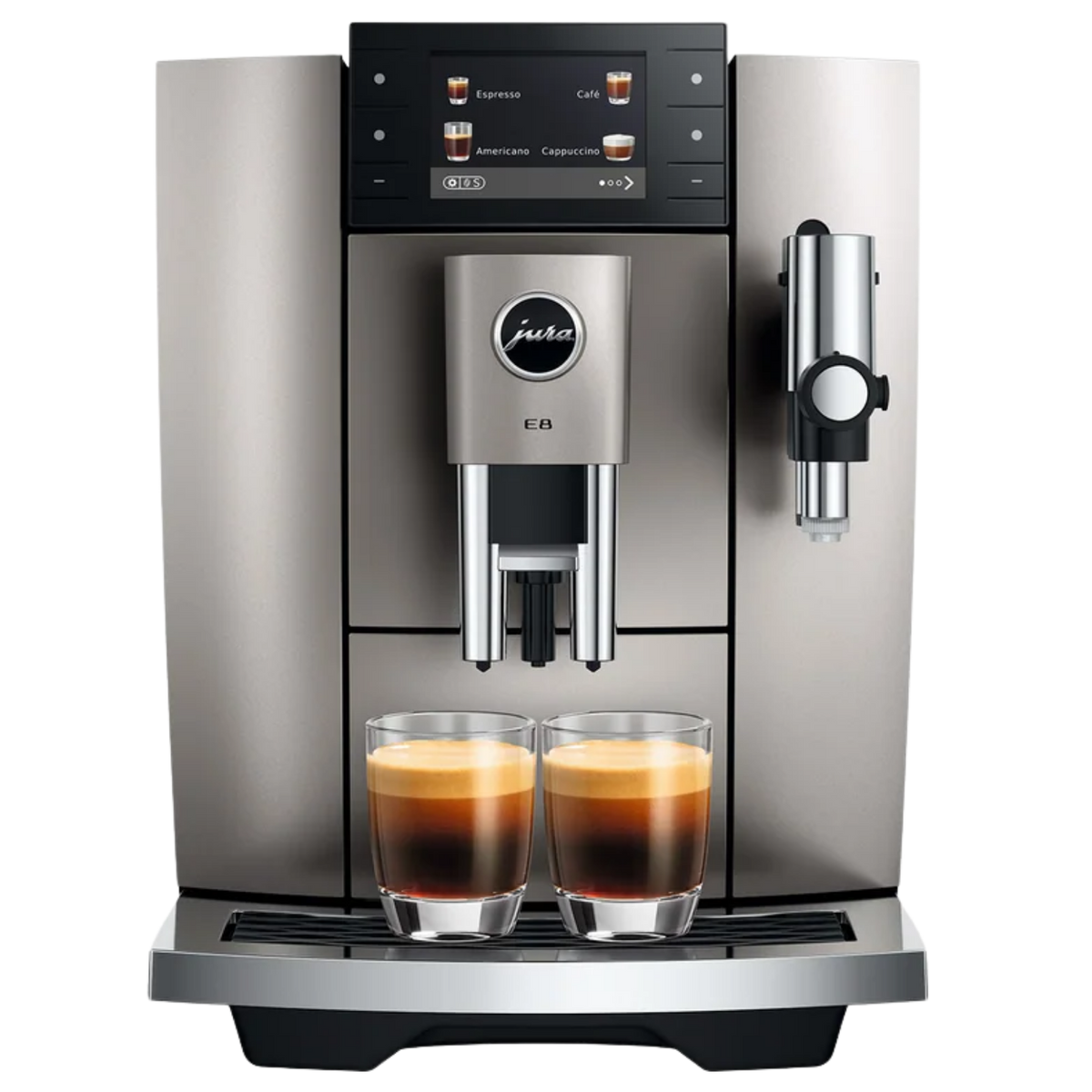 JURA E8 (5th Generation): Automatic Espresso Machine, P.A.G.2 Grinder, 27 Specialties
