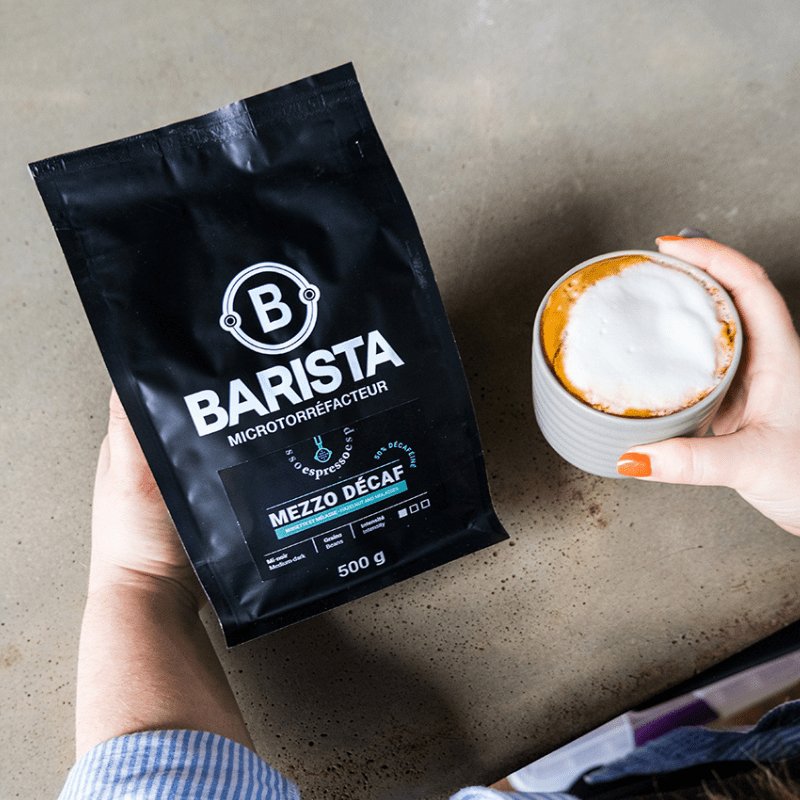 Barista Coffee - Espresso Mezzo 50% decaffeinated (500 gr)