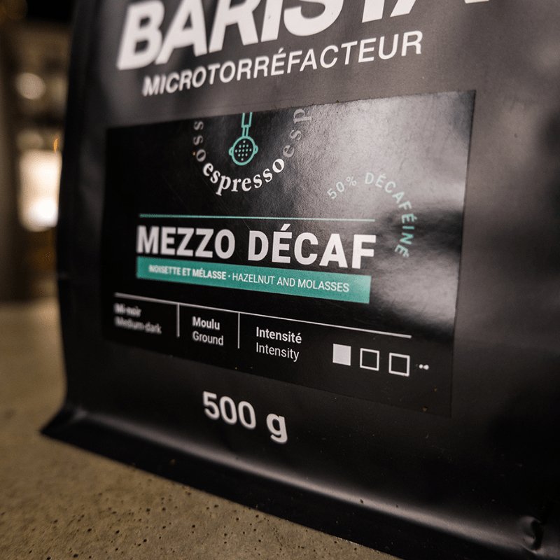Barista Coffee - Espresso Mezzo 50% decaffeinated (500 gr)