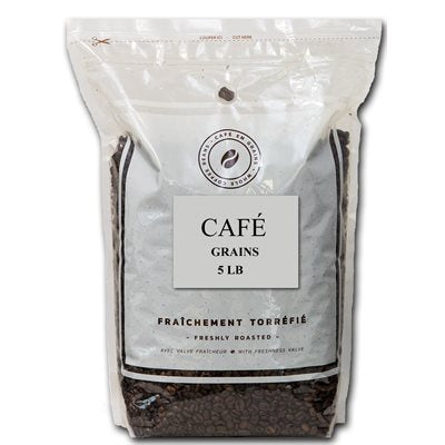 Café Brossard- Java Moka 1/2 brun 1/2 noir (5 lbs)