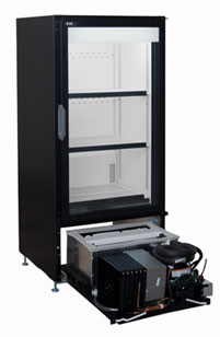 Réfrigérateur QBD CD10-HC 1 porte vitrée
