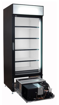 Réfrigérateur usagé QBD CD26-HC 1 porte vitrée