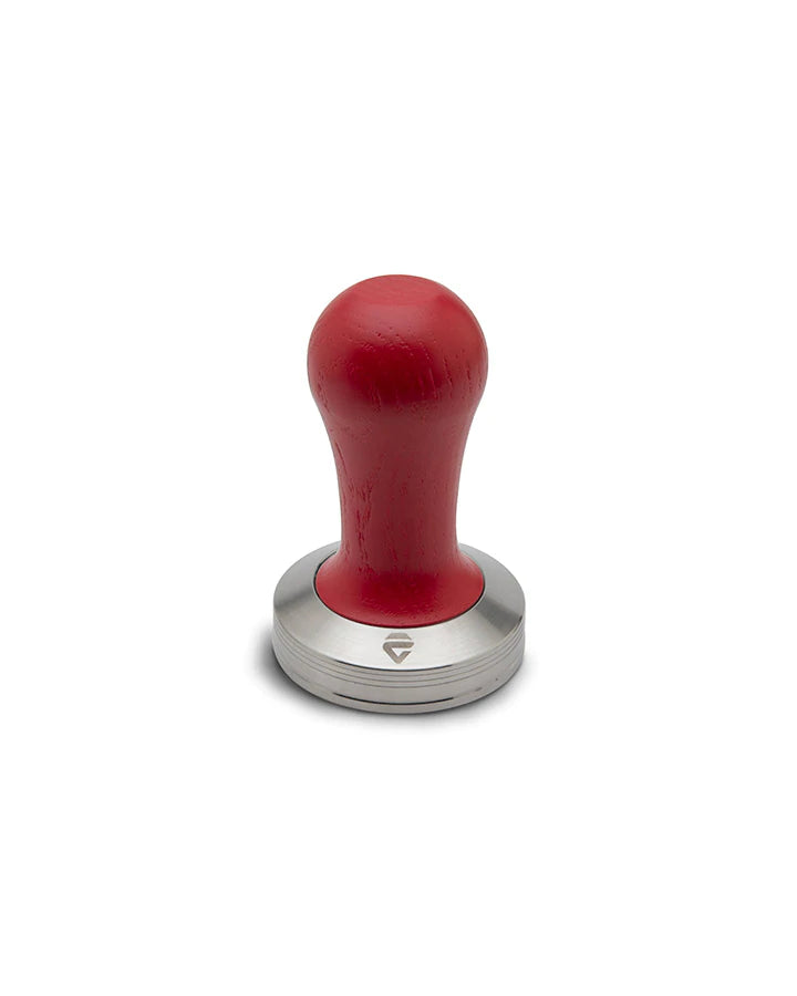 Lelit - Stainless Steel Coffee Tamper With Red Wooden Handle 58.55mm