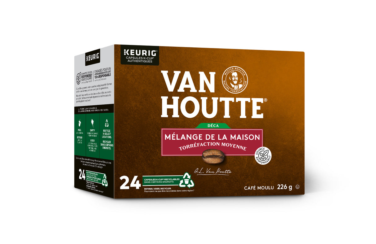 Van Houtte - Mélange de la Maison décaféiné (24 unités)