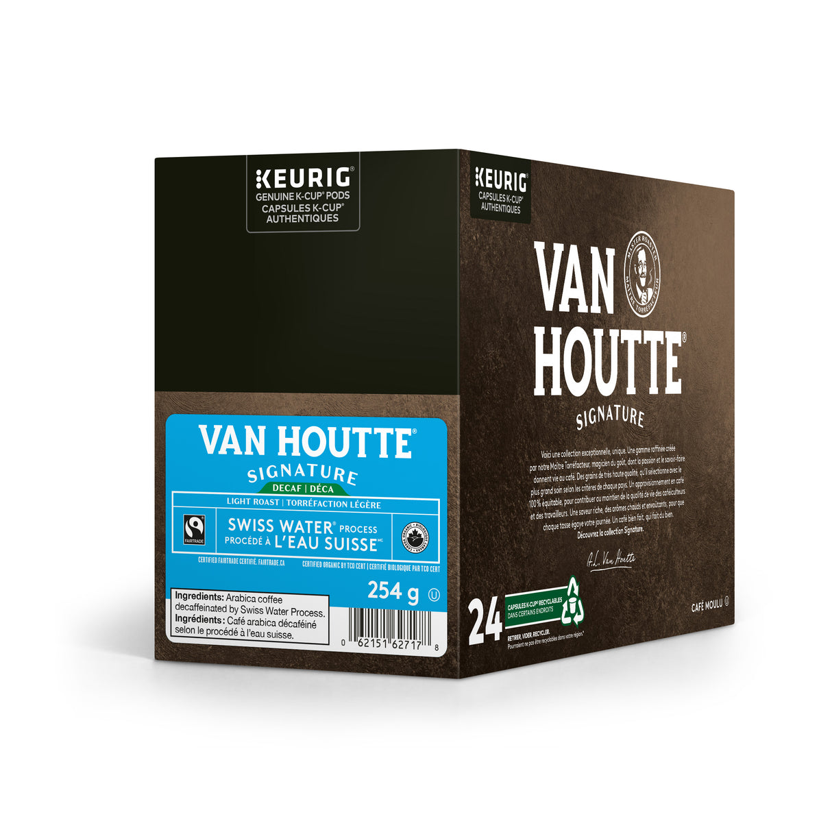 Van Houtte - Decaffeinated with water Swiss Fairtrade (24 units)