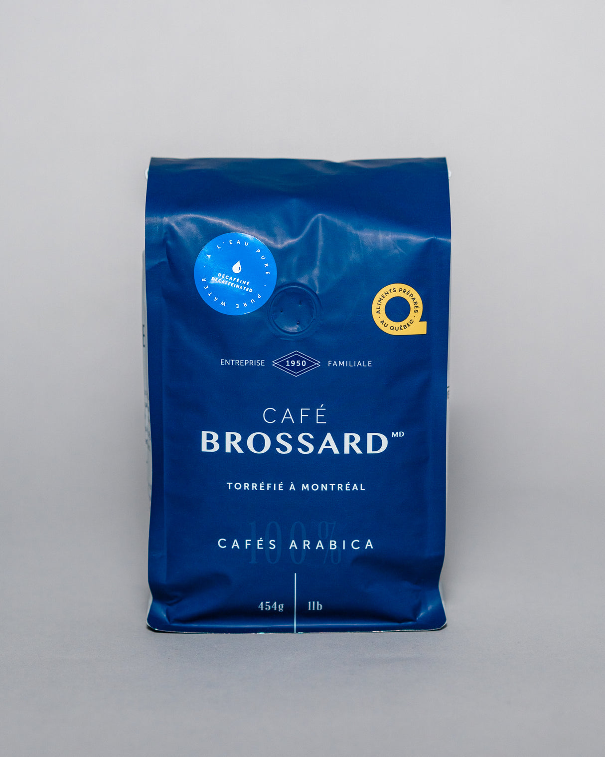 Café Brossard - Décaféiné mélange maison 1/2B 1/2N grains