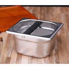 Padolli - Built-in stainless steel grounds container (17.6 X 16.2 X 10 cm)