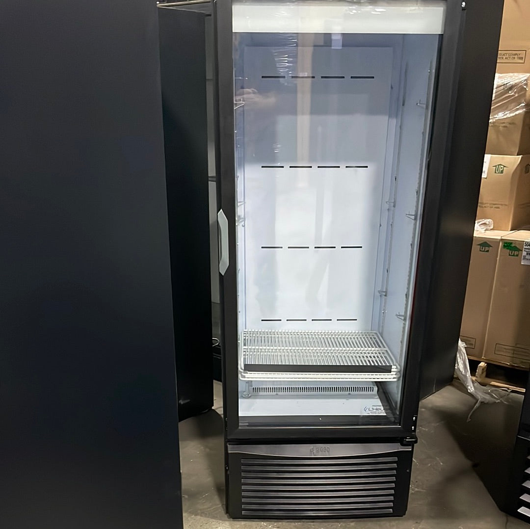 Réfrigérateur usagé QBD CD12-HC 1 porte vitrée 24.8Lx24.5Px62H