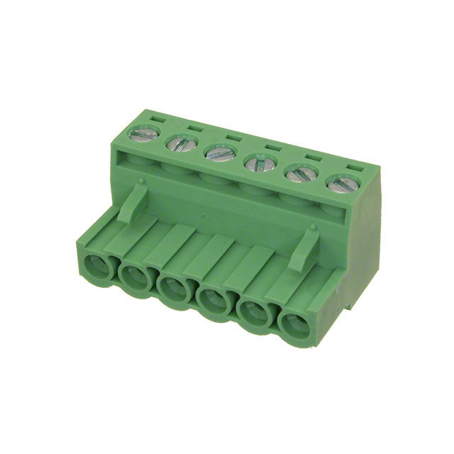 Straight 6-position connection terminal block with 5.08mm pitch