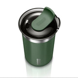 WACACO Octaroma Lungo 300 ml: Stainless Steel Insulated Travel Mug, Leak-Proof Lid