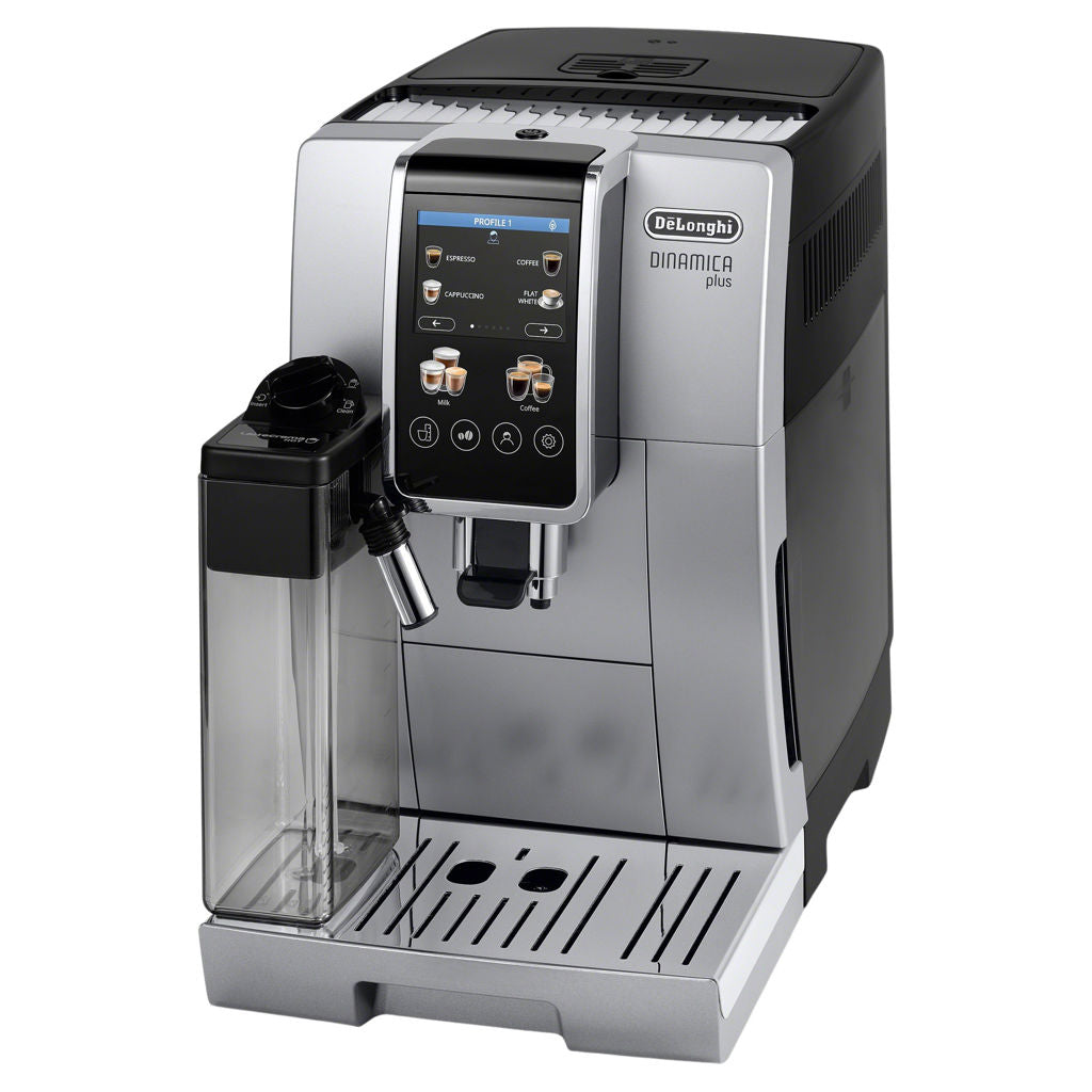 De'Longhi Dinamica Plus ECAM380: Automatic Espresso Machine with Built-In Grinder and LatteCrema System(Open Box)