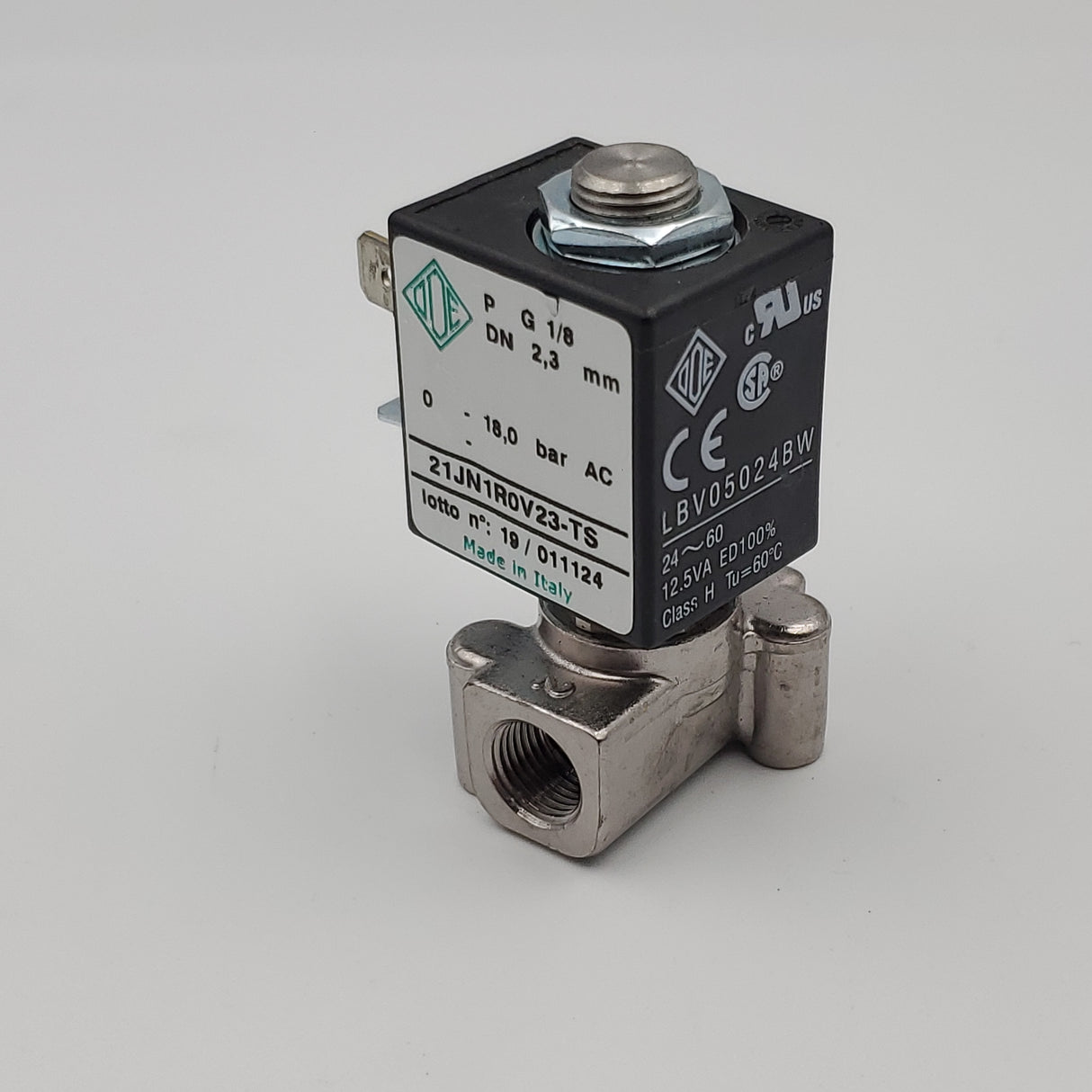 2-way solenoid valve Brass TEA 24VDC 1/8