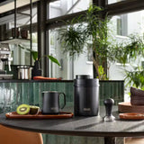 DeLonghi - Pichet à lait en acier inoxydable noir mat (500 ml)