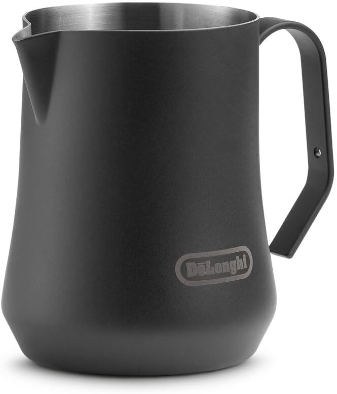 DeLonghi - Pichet à lait en acier inoxydable noir mat (500 ml)