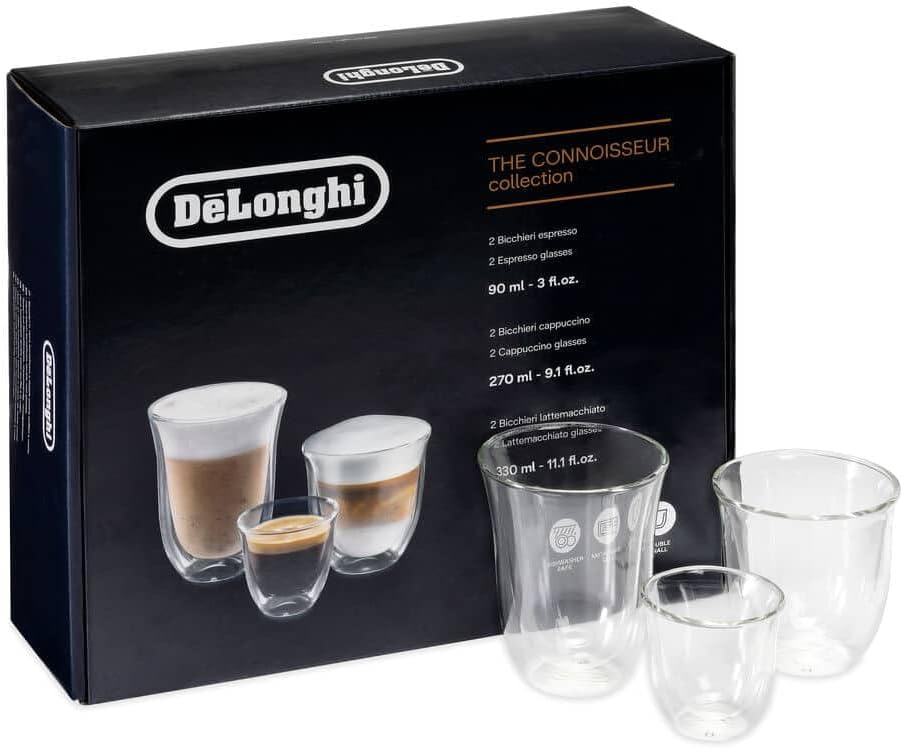 DeLonghi - Coffret de verres thermiques double paroi (6 unités)