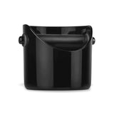 Grindenstein Black Plastic Coffee Grounds Bin With Rubber Grip