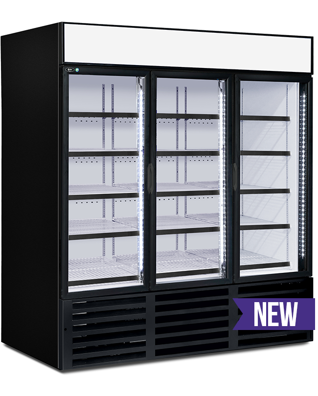 QBD - Réfrigérateur CD72-HC 3 portes à pentures 78.125L X 29.75P X 78.125H