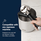 DeLonghi - Large Stainless Steel Grounds Container