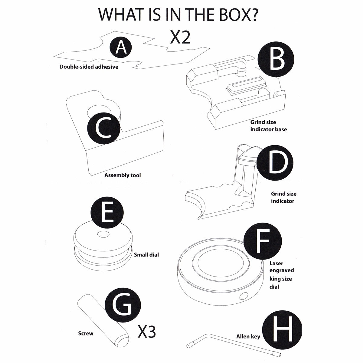 Eureka - Roulette d'ajustement de mouture "King Size" pour Eureka Mignon