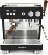 Ascaso Baby T Plus black: Compact Professional Espresso Machine with App Control, Textured Black (OPEN BOX)