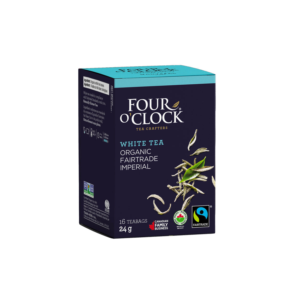 Four O'Clock - Thé blanc impérial biologique & équitable (16 sachets)