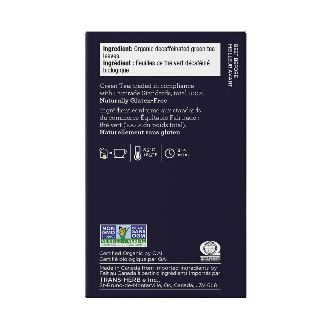 Four O'clock - Thé vert décaféiné biologique & équitable (16 sachets)