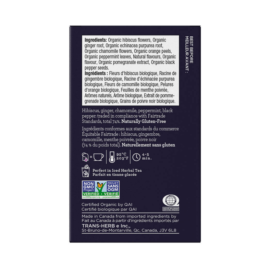 Four O'Clock - Tisane pomme-grenade échinacée biologique & équitable (16 sachets)