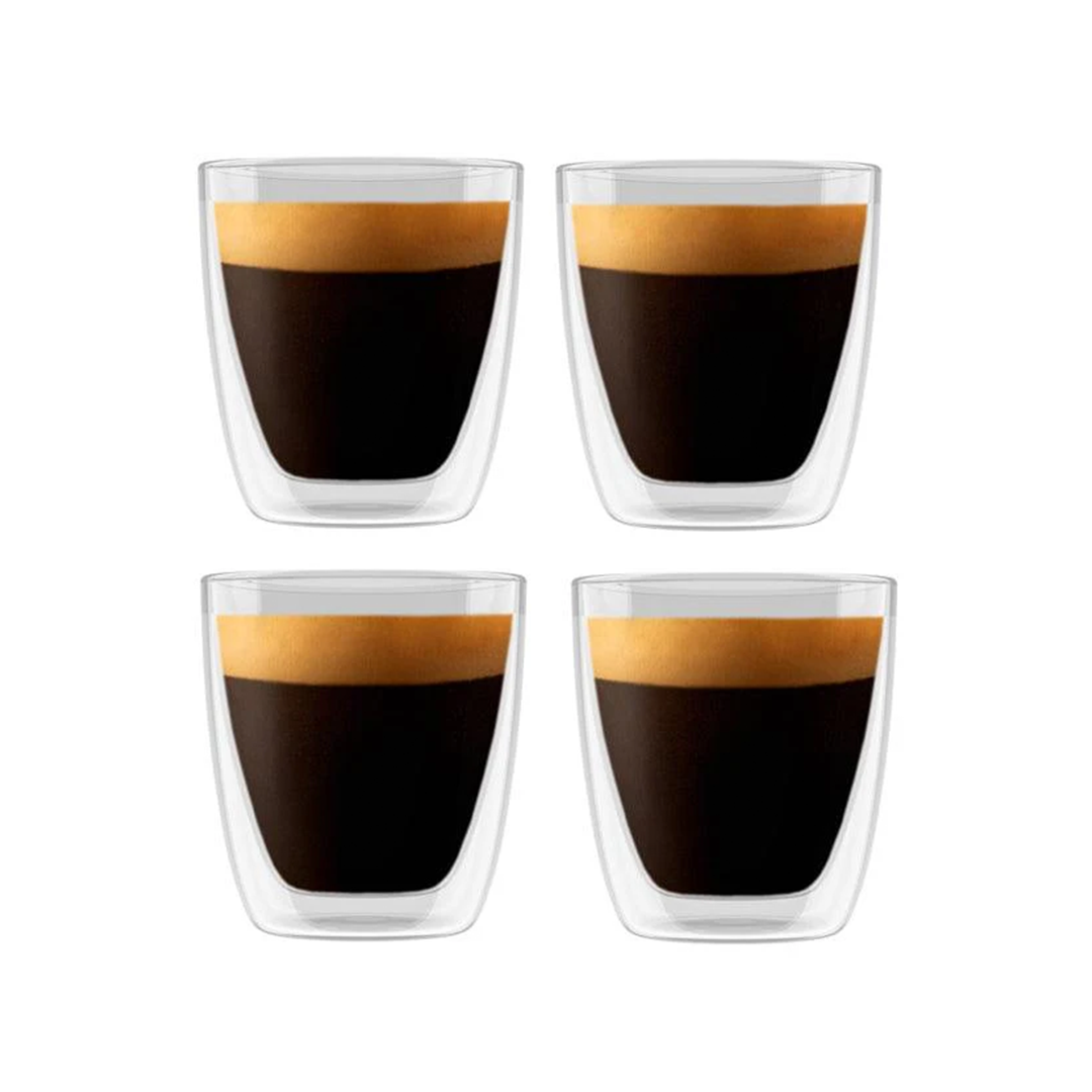 Bellucci - Verres à espresso doubles parois (4x 80 ml)