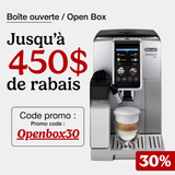 De'Longhi Dinamica Plus ECAM380: Automatic Espresso Machine with Built-In Grinder and LatteCrema System(Open Box)
