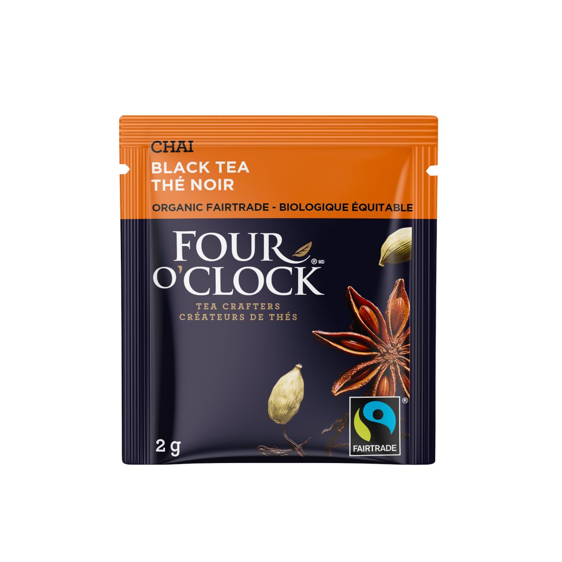 Four O'Clock - Organic &amp; Fairtrade Black Chai Tea (16 bags)