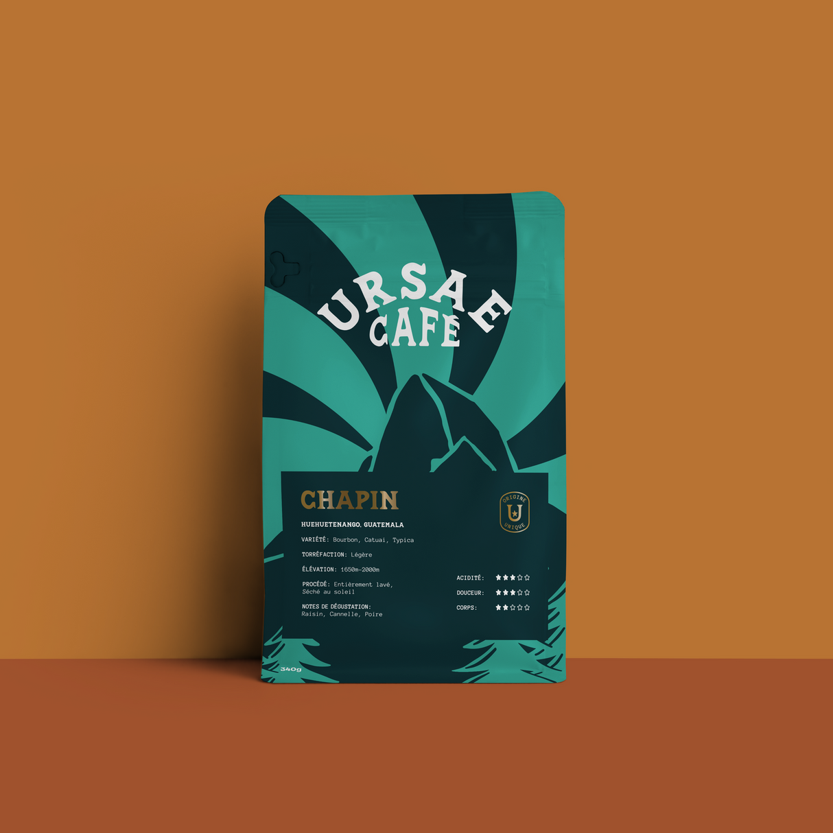 Ursae Chapin Guatemala — Whole Bean Coffee, Light Roast, Huehuetenango, Washed Process
