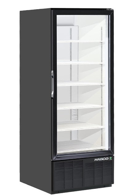 Habco ESM28HCTD refrigerator 1 high glass door Black
