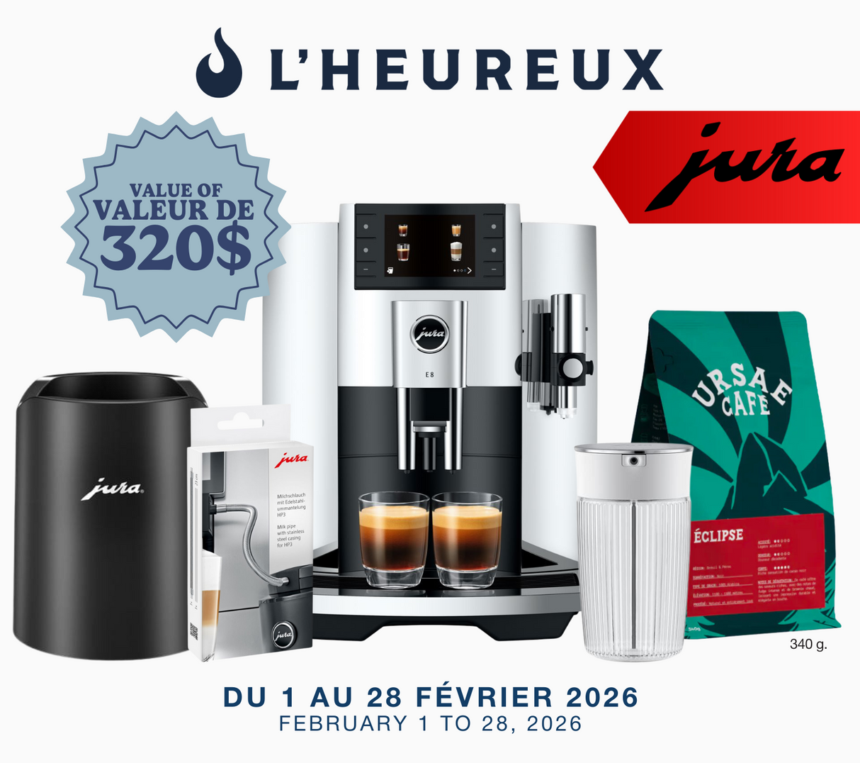 Jura - E8: Cadeaux avec achat