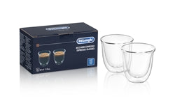 DeLonghi double wall espresso glasses 2x 60 ml