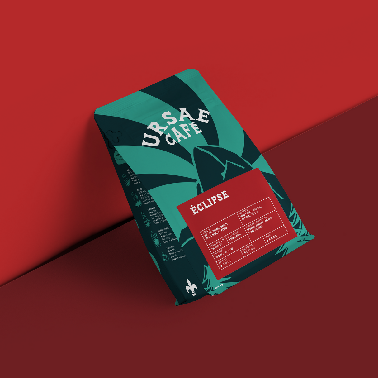 Ursae Éclipse — Whole Bean Coffee, Dark Roast, Peru & Brazil, Full Body