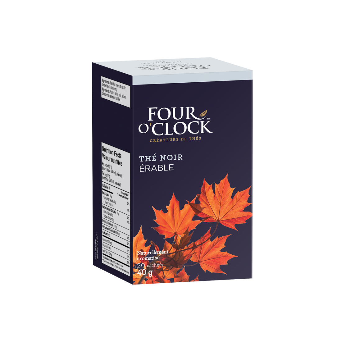Four O'Clock - Thé noir à l’érable (20 sachets)