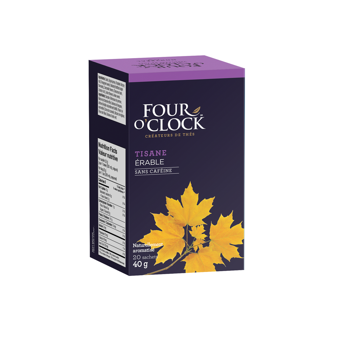 Four O'Clock - Tisane à l'érable (20 sachets)