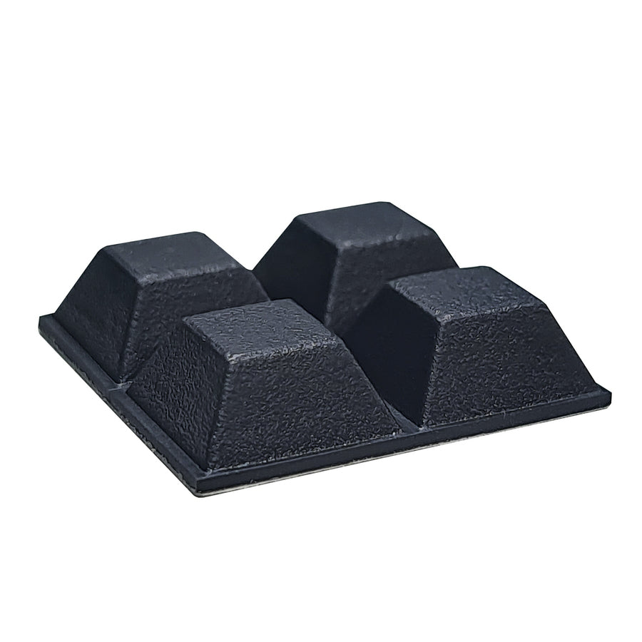 Set of 4 black adhesive feet 5023