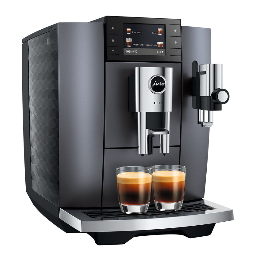 JURA E10: Automatic Coffee Machine, Cold Brew, Light Brew, Sweet Foam, 36 Specialties