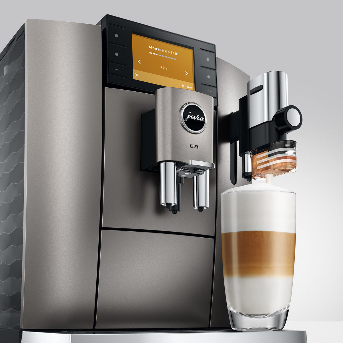 JURA E8 (5th Generation): Automatic Espresso Machine, P.A.G.2 Grinder, 27 Specialties