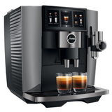 JURA J10 Twin: Automatic Coffee Machine with Dual Grinders, Cold Brew, and Panorama Coffee Panel Touchscreen