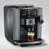 JURA J10 Twin: Automatic Coffee Machine with Dual Grinders, Cold Brew, and Panorama Coffee Panel Touchscreen