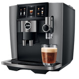 JURA J10 Twin: Automatic Coffee Machine with Dual Grinders, Cold Brew, and Panorama Coffee Panel Touchscreen
