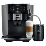 JURA J10 Twin: Automatic Coffee Machine with Dual Grinders, Cold Brew, and Panorama Coffee Panel Touchscreen