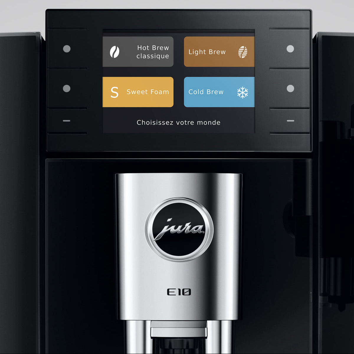JURA E10: Automatic Coffee Machine, Cold Brew, Light Brew, Sweet Foam, 36 Specialties
