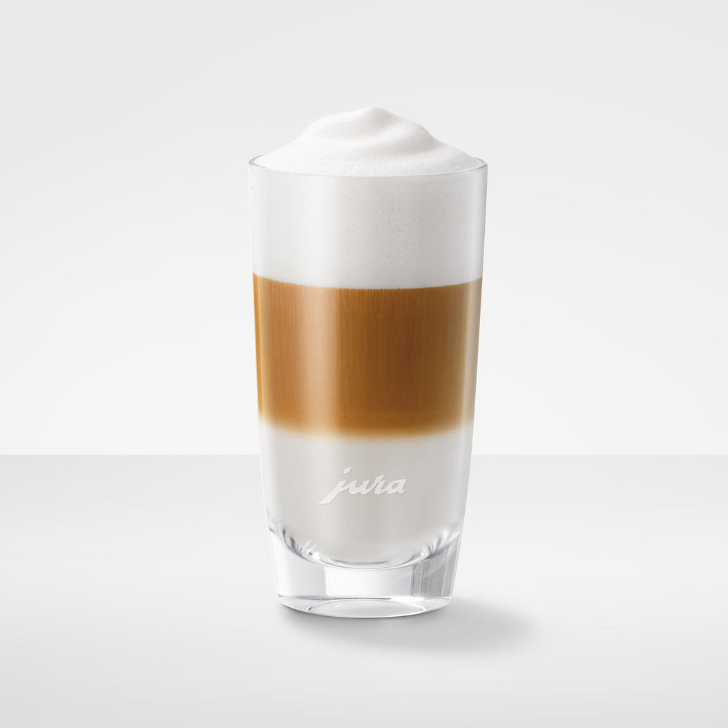 JURA Latte Macchiato Glasses: Lead Crystal, 270 ml, Set of 2
