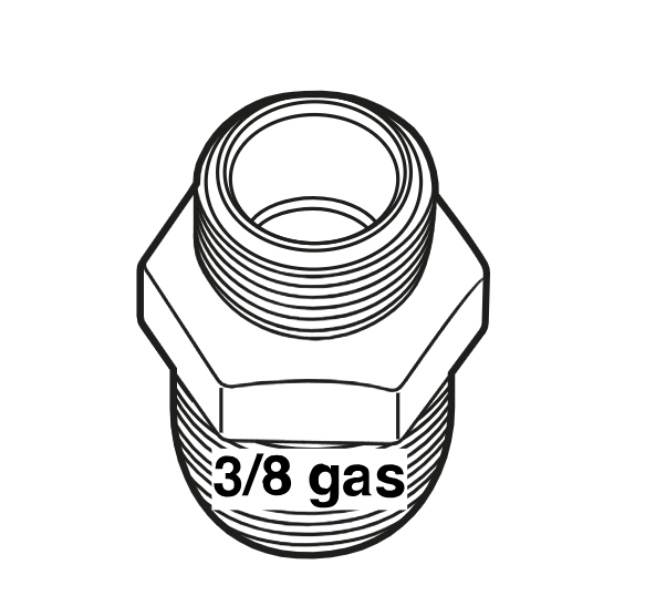 3/8 compression adapter M to G3/8M