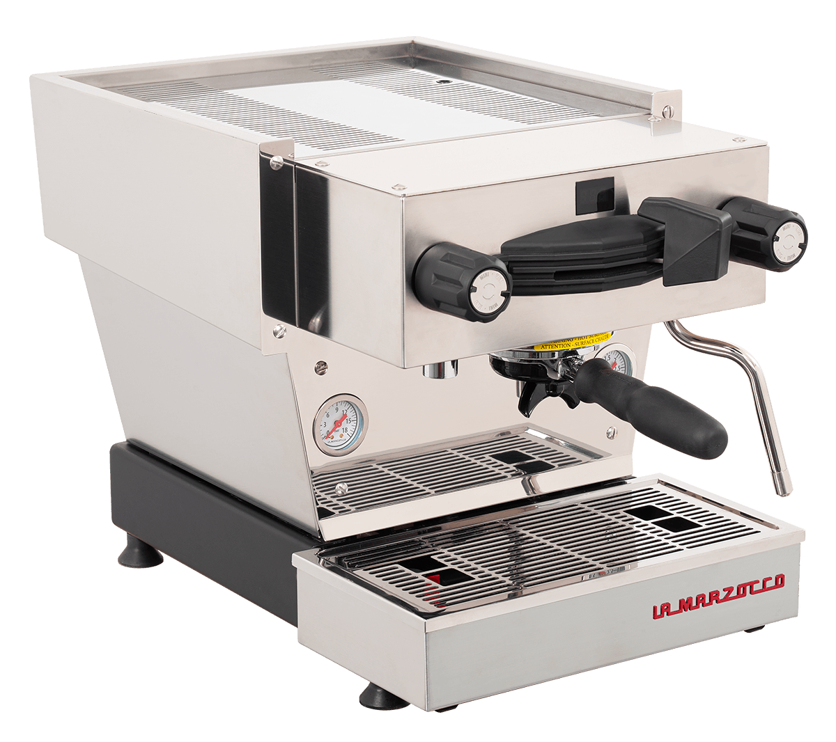La Marzocco Linea Mini R — Machine à espresso domestique, double chaudière, groupe saturé, pompe rotative, palette manuelle 58 mm