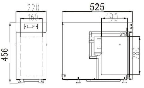 COMMERCIAL MILK FRIDGE BR9C Digital Controls 4.2 L